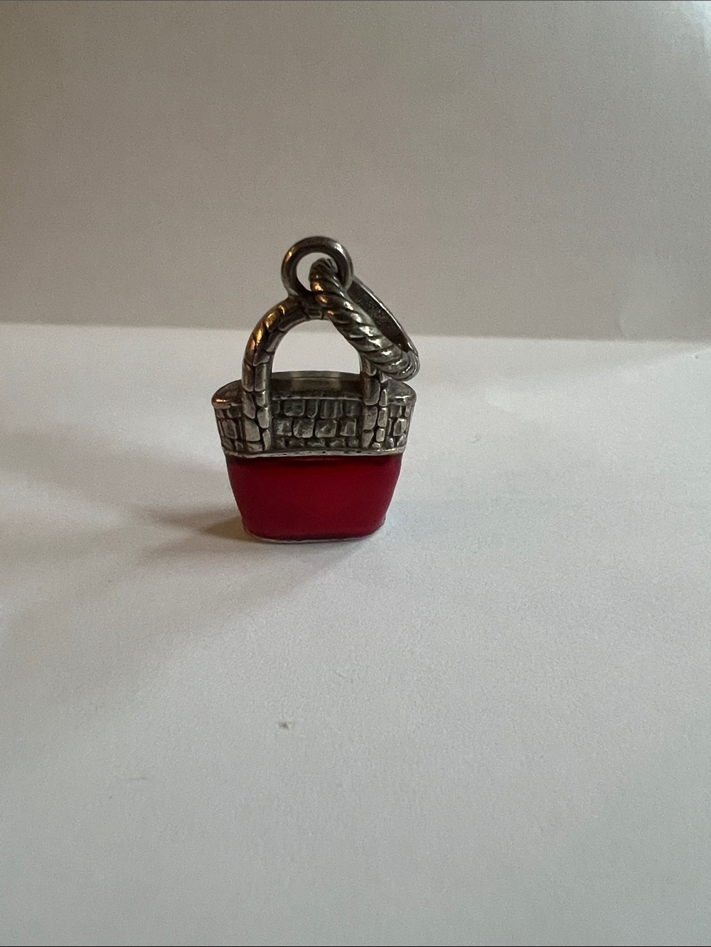 Brighton Red and Silver Mini Purse Charm